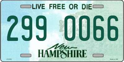 NH license plate 2990066