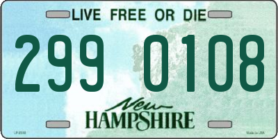 NH license plate 2990108