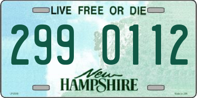 NH license plate 2990112