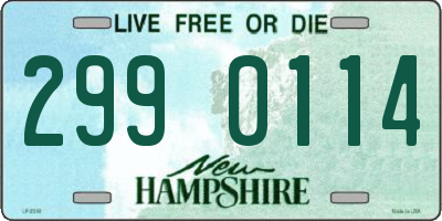 NH license plate 2990114