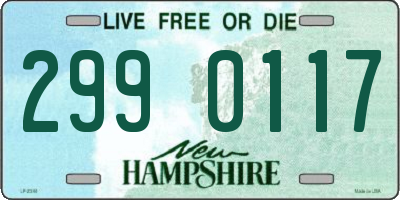 NH license plate 2990117