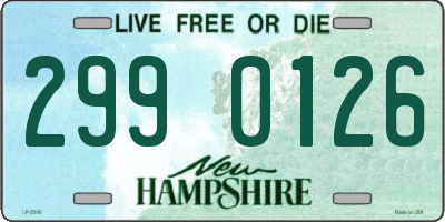 NH license plate 2990126