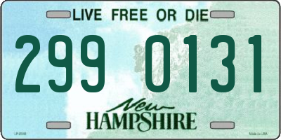 NH license plate 2990131
