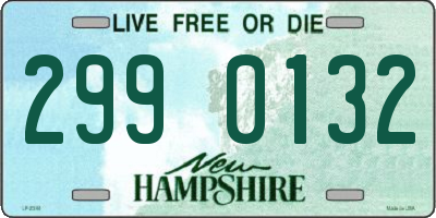 NH license plate 2990132