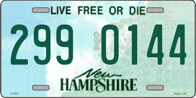 NH license plate 2990144