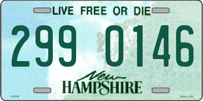 NH license plate 2990146