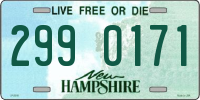 NH license plate 2990171