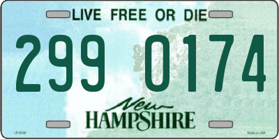 NH license plate 2990174