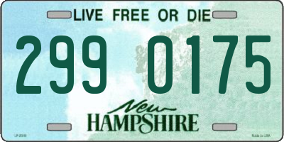 NH license plate 2990175