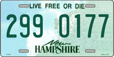 NH license plate 2990177