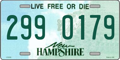 NH license plate 2990179