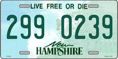 NH license plate 2990239