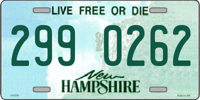 NH license plate 2990262