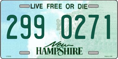 NH license plate 2990271