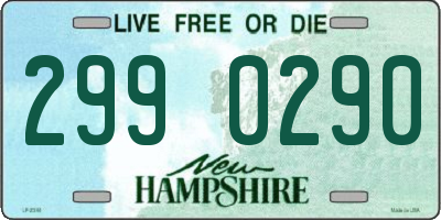 NH license plate 2990290