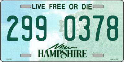 NH license plate 2990378
