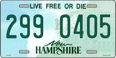 NH license plate 2990405