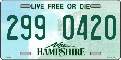 NH license plate 2990420