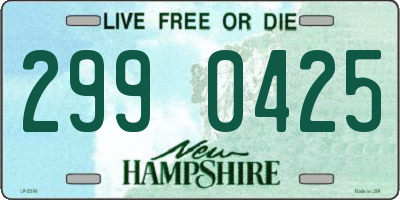 NH license plate 2990425
