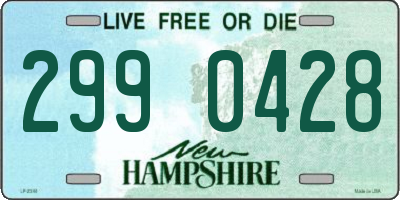 NH license plate 2990428