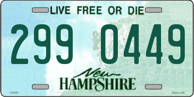 NH license plate 2990449