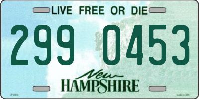 NH license plate 2990453