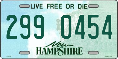 NH license plate 2990454