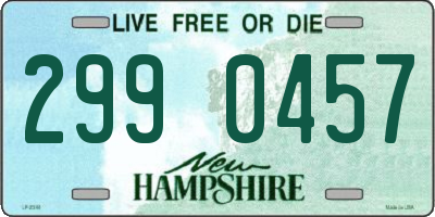 NH license plate 2990457
