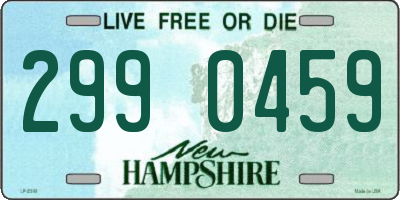 NH license plate 2990459