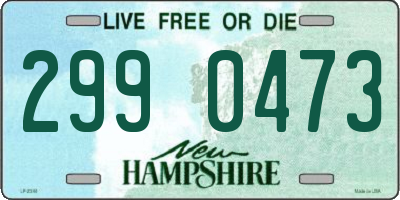 NH license plate 2990473