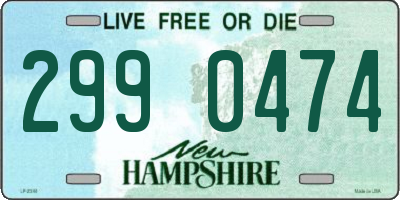 NH license plate 2990474