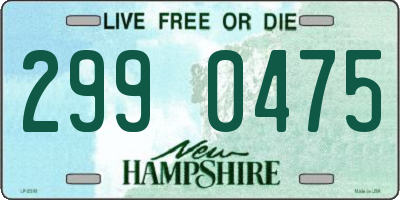 NH license plate 2990475