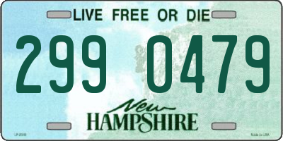 NH license plate 2990479