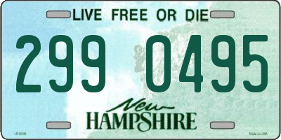 NH license plate 2990495