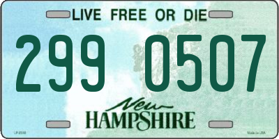 NH license plate 2990507