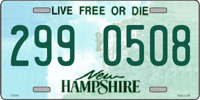 NH license plate 2990508
