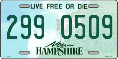 NH license plate 2990509