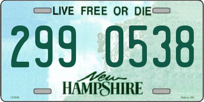 NH license plate 2990538