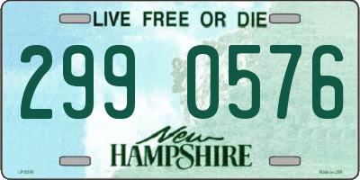 NH license plate 2990576