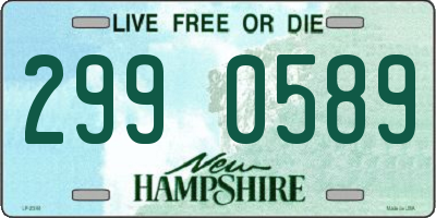 NH license plate 2990589