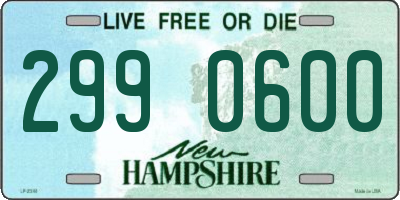 NH license plate 2990600