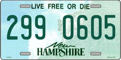 NH license plate 2990605