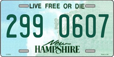 NH license plate 2990607