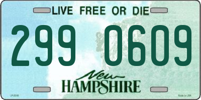 NH license plate 2990609