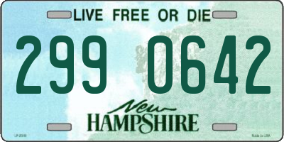 NH license plate 2990642
