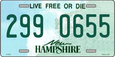 NH license plate 2990655