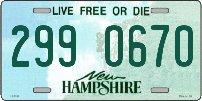 NH license plate 2990670
