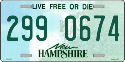 NH license plate 2990674