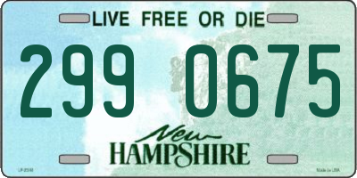 NH license plate 2990675