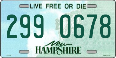 NH license plate 2990678